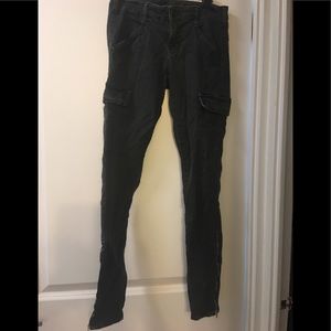 J Brand Houlihan black Cargo skinny pants size 25